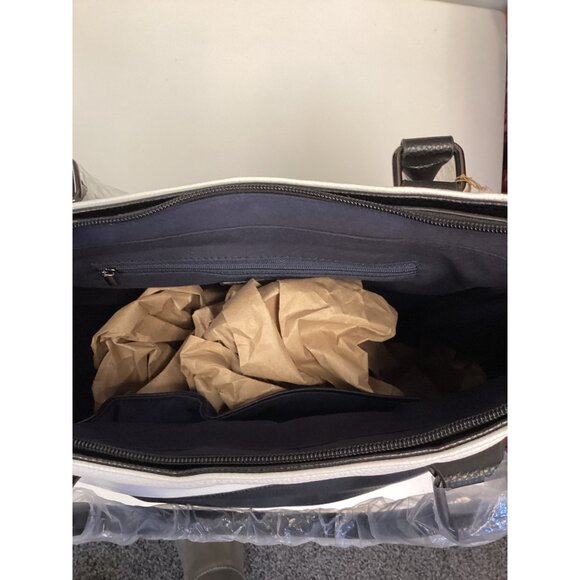 Colorblock Tote Bag With Sun & Moon Print - Picture 6 of 8